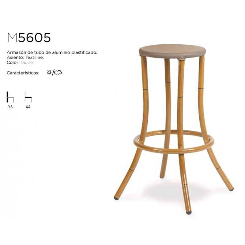 ROM TABURETE M5605 ALM-ASIENTO TEXTILIENE