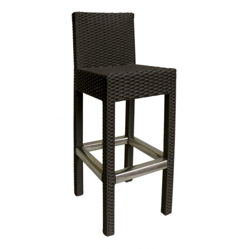 AL TABURETE ALM-RATÁN NEGRO 1109H