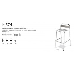 ROM TABURETE M574 ALUMINIO...