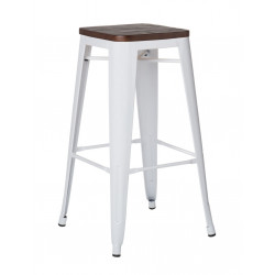 SK TABURETE ALTO LIX MADERA NATURAL-MADERA OSCURA