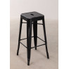 SK TABURETE ALTO LIX VINTAGE ACERO NEGRO 76 cm
