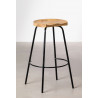 SK TABURETE DARCKO ALTO MADERA NEGRO h.75