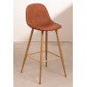 SK TABURETE GLAMM POLIPIEL MADERA NATURAL h.65-75