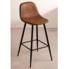SK TABURETE GLAMM POLIPIEL METAL h.65-75