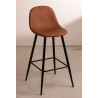 SK TABURETE GLAMM POLIPIEL METAL h.65-75