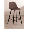 SK TABURETE GLAMM POLIPIEL METAL h.65-75