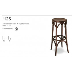 ROM TABURETE M25 MADERA...