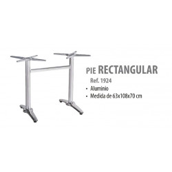 AL PIE RECTANGULAR ALUMINIO...