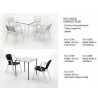 AL MESA TERRAZA COMPACT PLUS ACERO 70X70 - 80X80