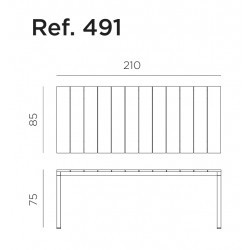 N MESA RÍO ALU 210 FIX
