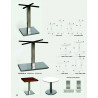 EQ PIE GEMIMIS INOX ALTO Y BAJO - RECT ALTO Y BAJO