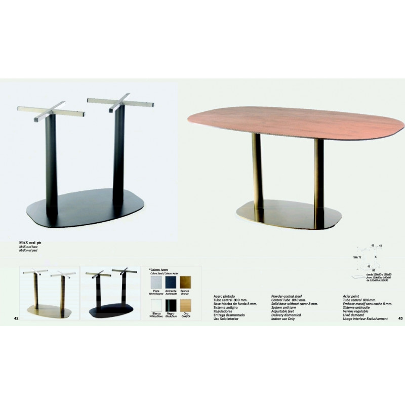 EQ PIE MAX ACERO - PIE MAX OVAL ACERO
