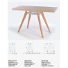 EQ PIE PALACE RECTANGULAR MADERA