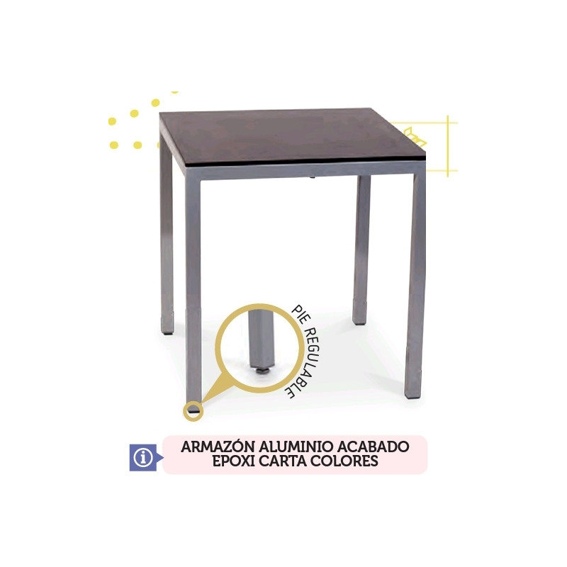 F MESA DECO-C ALUMINIO EPOXI