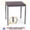 F MESA DECO-C ALUMINIO EPOXI