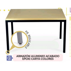 F MESA DECO-R ALUMINIO EPOXI