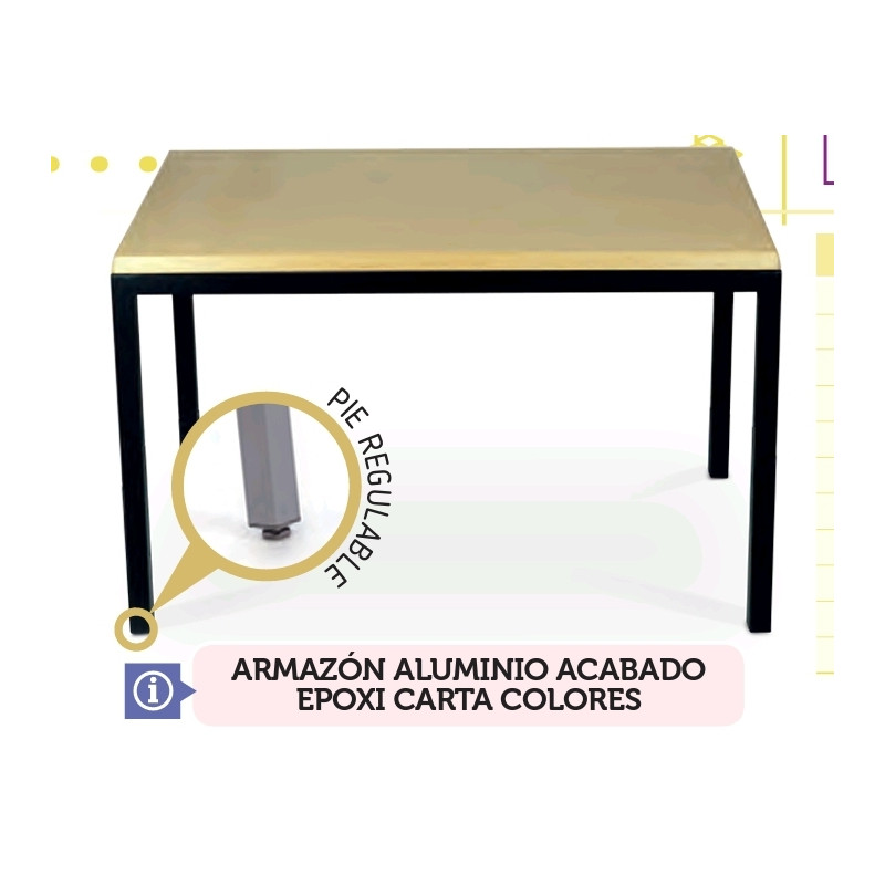 F MESA DECO-R ALUMINIO EPOXI