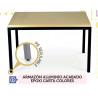 F MESA DECO-R ALUMINIO EPOXI