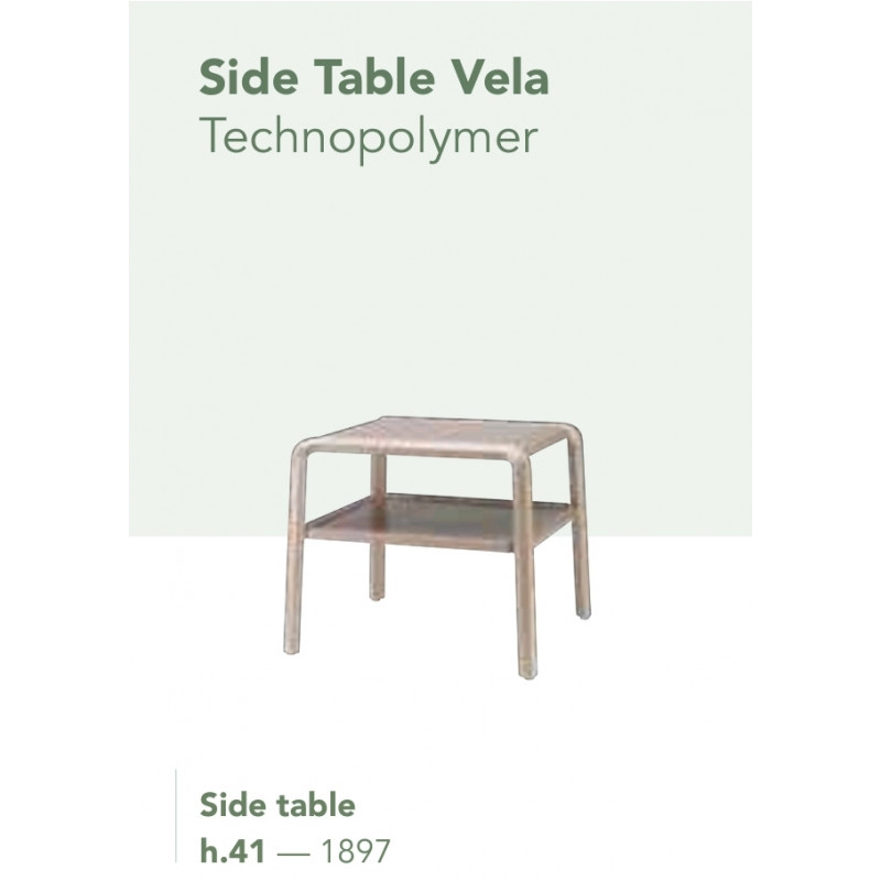 SC MEDA SIDE TABLE VELA 1897 TECHNOPOLYMER