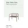 SC MEDA SIDE TABLE VELA 1897 TECHNOPOLYMER
