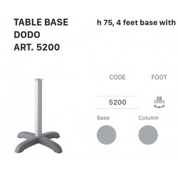 SC TABLE BASE DODO 5200 h.75,4