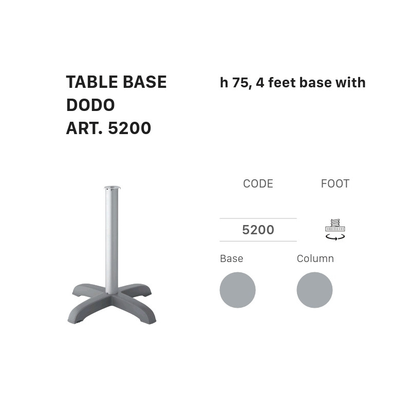 SC TABLE BASE DODO 5200 h.75,4