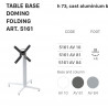 SC TABLE BASE DOMINO ABATIBLE 5161 h.73