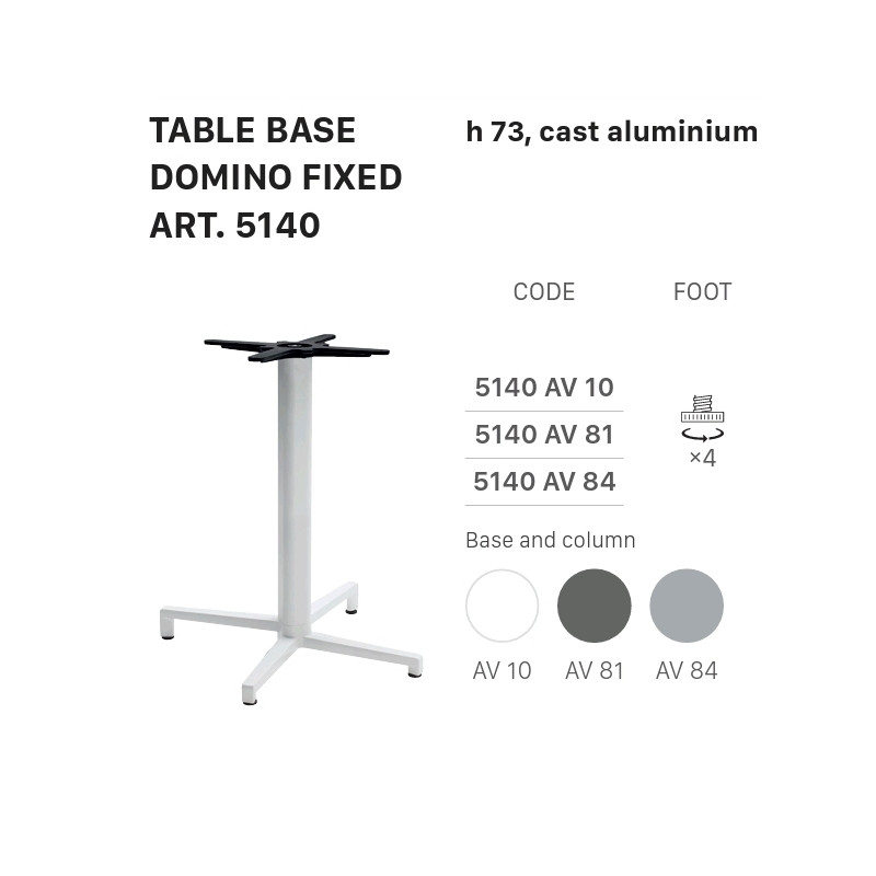 SC TABLE BASE DOMINO FIJO 5140 h.73