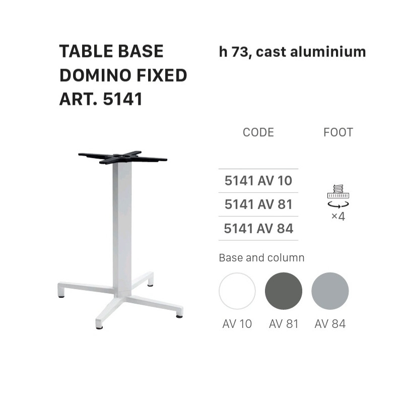 SC TABLE BASE DOMINO FIJO 5141 h.73