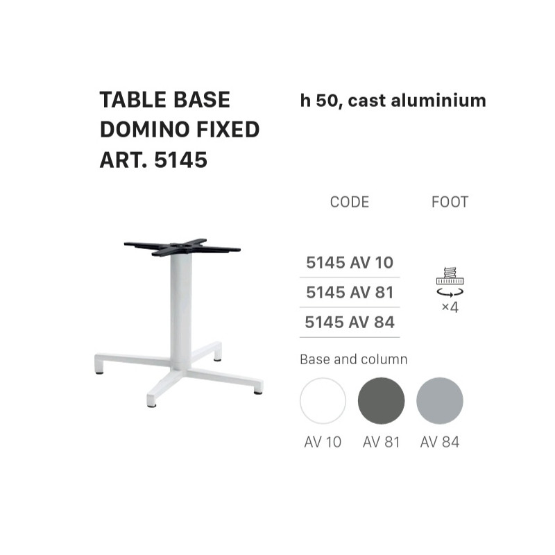 SC TABLE BASE DOMINO FIJO 5145 h.50