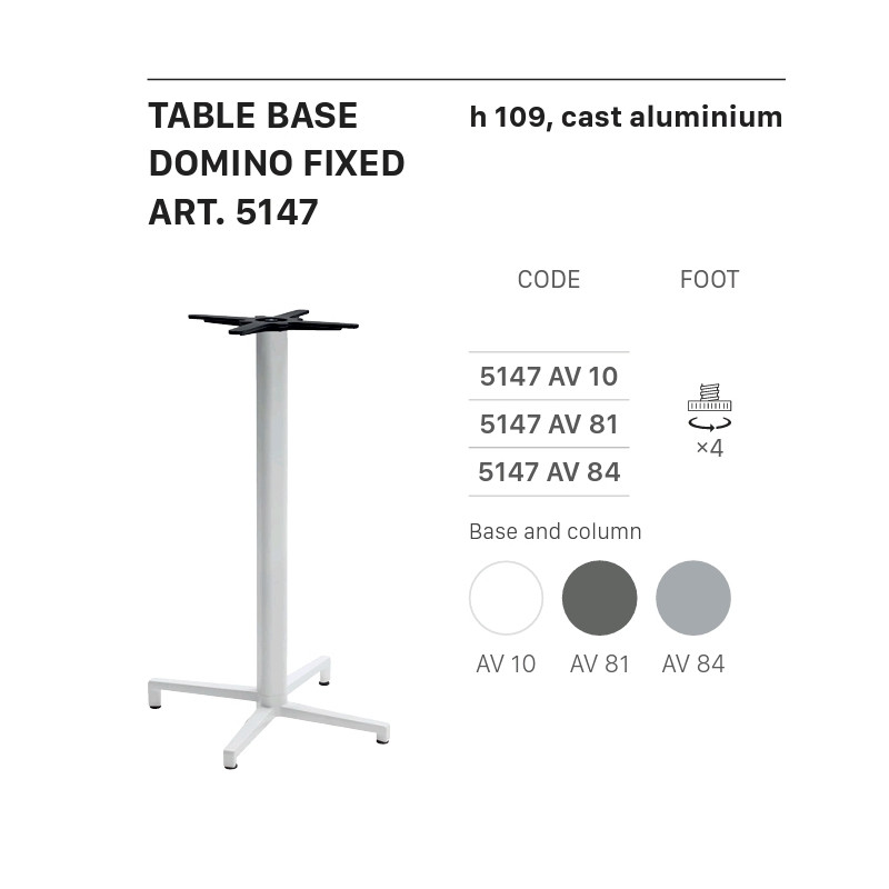 SC TABLE BASE DOMINO FIJO 5147 h.109