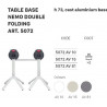 SC TABLE BASE NEMO DOBLE ABATIBLE 5072 h.73