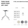 SC TABLE BASE NEMO FIJA 5067 h.50