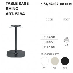 SC TABLE BASE RHINO 5184 h.73