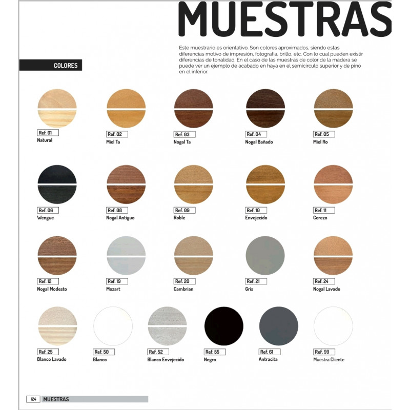 TAL ACABADOS-COLORES MADERA PINO-HAYA