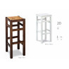TABURETE ROM 20 MADERA - ENEA