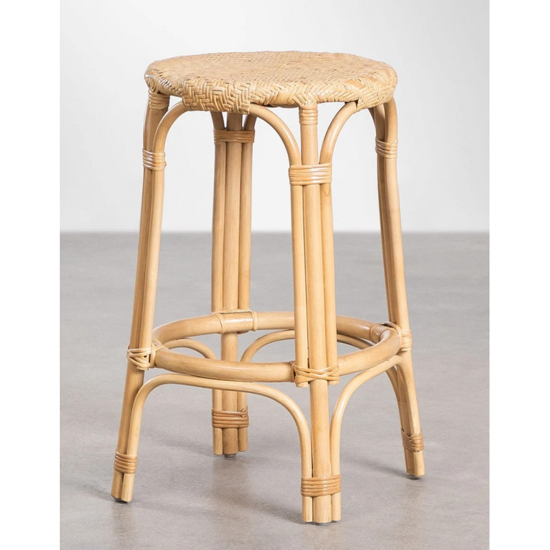 TABURETE JACHEL RATÁN MIMBRE NATURAL 67 CM