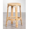 TABURETE JACHEL RATÁN MIMBRE NATURAL 67 CM