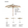 PARASOLES DE MADERA 250 cm-200x200 cm-300x200 cm