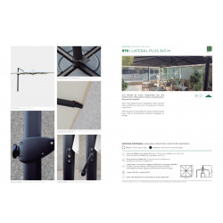 PARASOL LATERAL PLUS 3x3 m