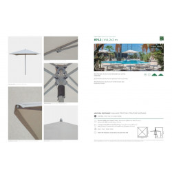 PARASOL VÍA 2x2 m