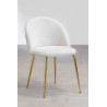 KANA DESIGN TEXTURA BORREGUITO BLANCO PATA DORADA
