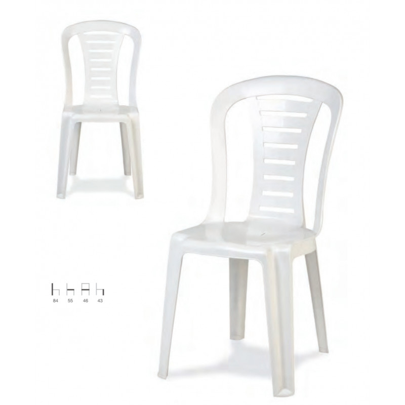 SILLA 1161 MONOBLOCK POLIPROPILENO BLANCA