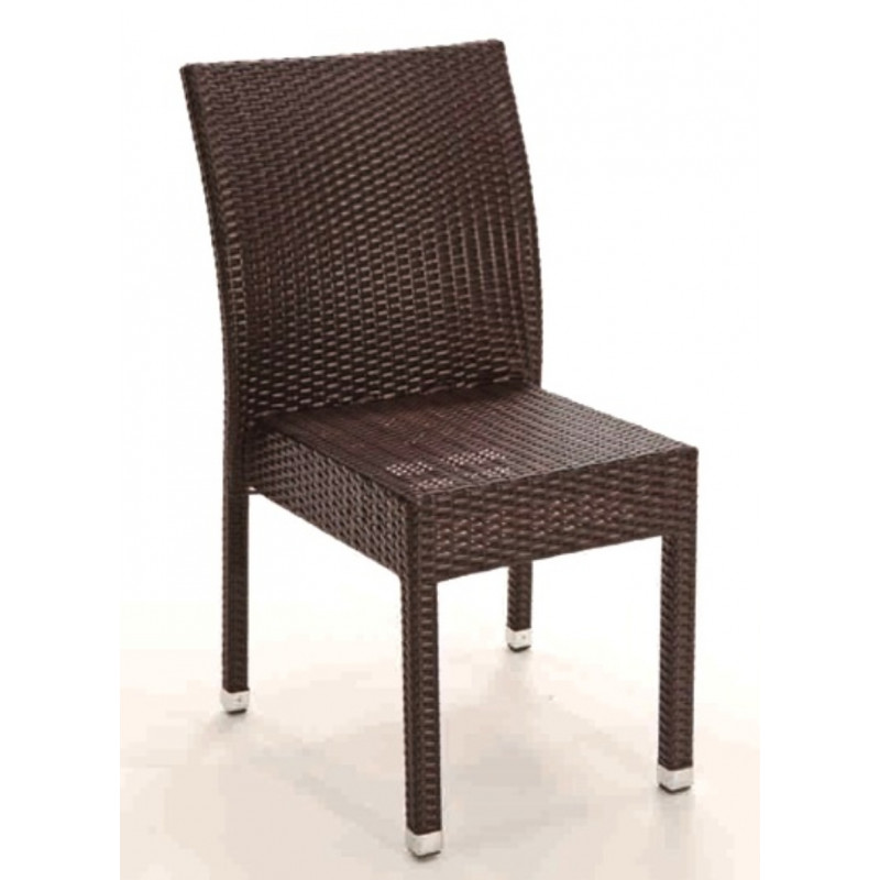 KENIA SIN BRAZOS ALM RATÁN SINTÉTICO NEGRO