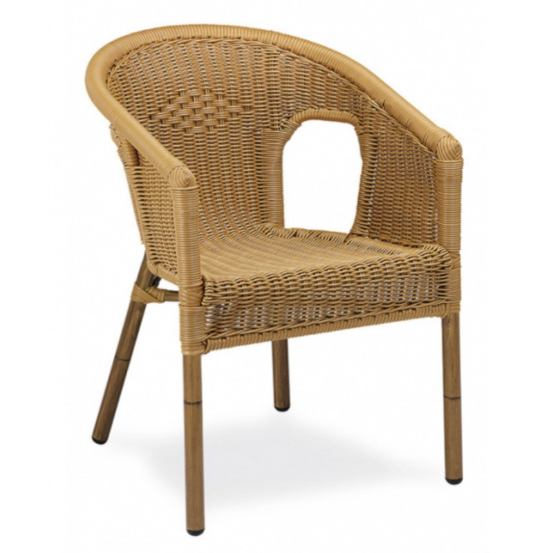 SILLÓN 283 ALM IMITACIÓN RATÁN MIEL