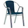 SILLÓN DOBLE TUBO ALM RATÁN REDONDO