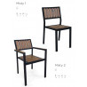SILLA MISTY 1 Y SILLÓN MISTY 2 ALM Y LAMAS COMPACT