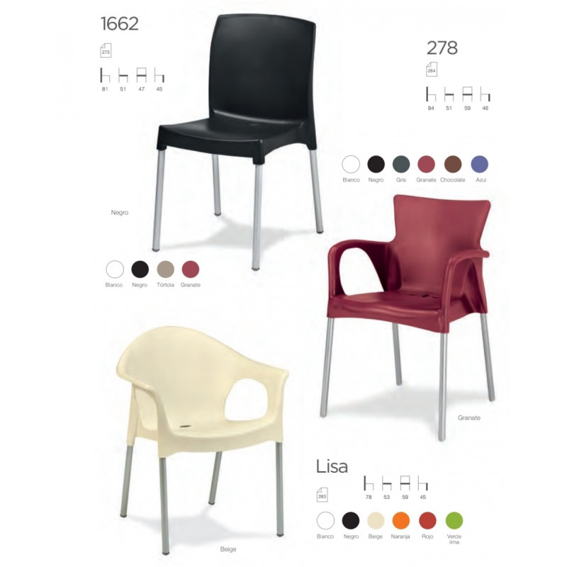 SILLA 1662 - SILLON 278 - SILLÓN LISA POLI