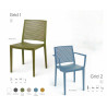 SILLA GRID 1 Y SILLÓN GRID 2 POLIPROPILENO
