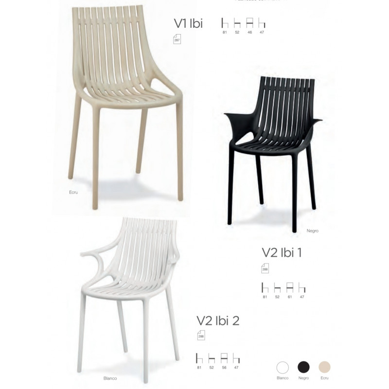 SILLA V1 IBI - SILLÓN V2 IBI 1 - SILLÓN V2 IBI 2